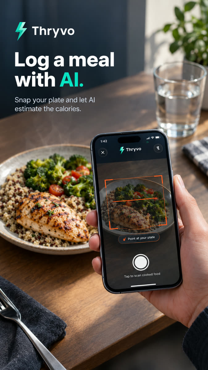 AI Camera scanning food