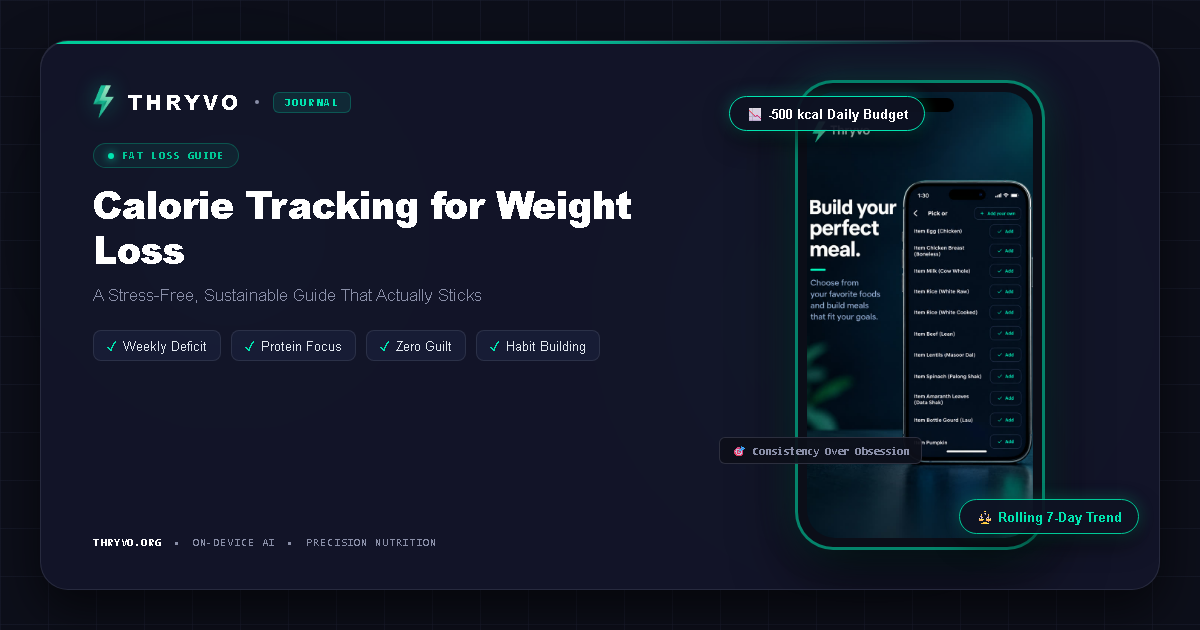 Calorie Tracking for Weight Loss: A Practical Guide Without Obsessing Over Every Number